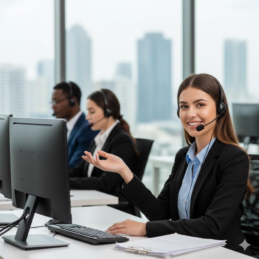 Equipe de atendimento Romera Cred pronta para simular seu empréstimo